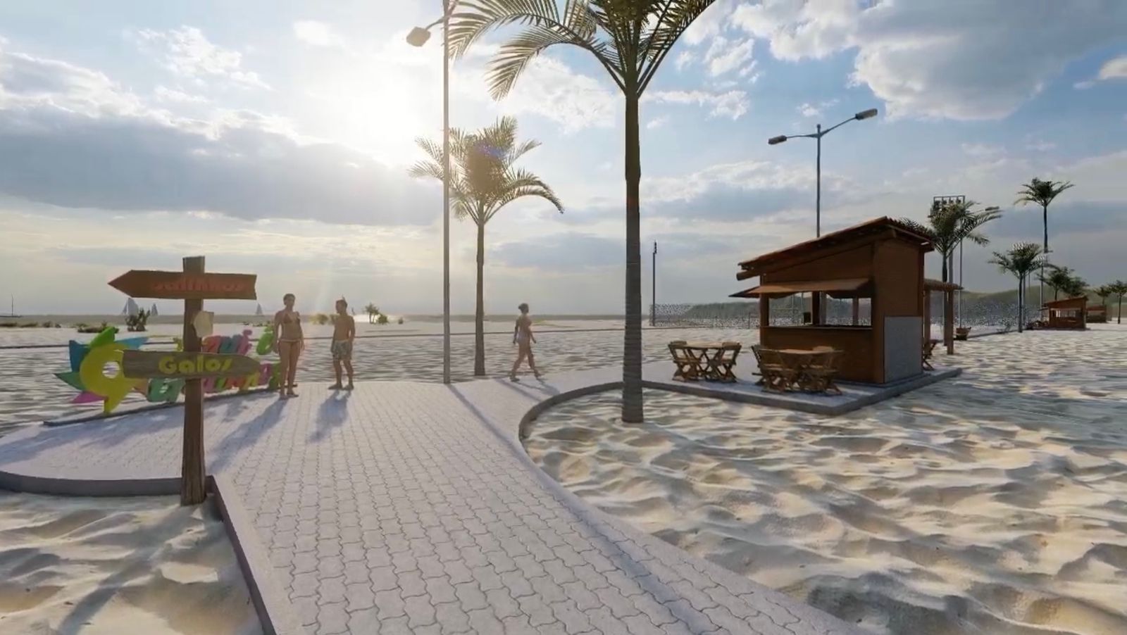 Prefeitura de Galinhos anuncia construção da Orla da Praia de Galos