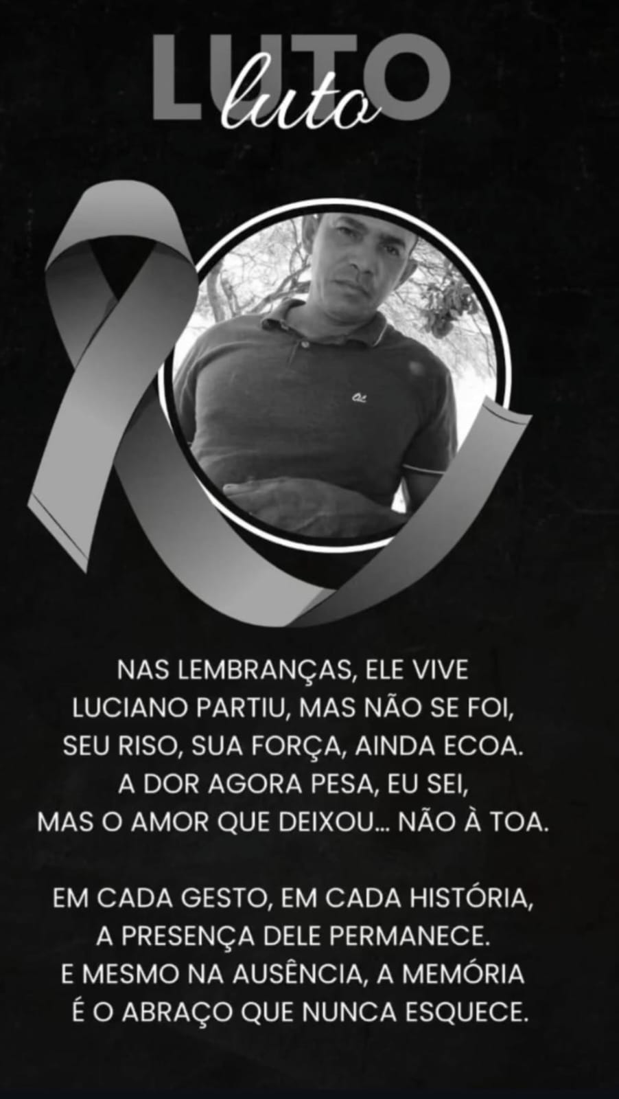 Luto em Guamaré RN