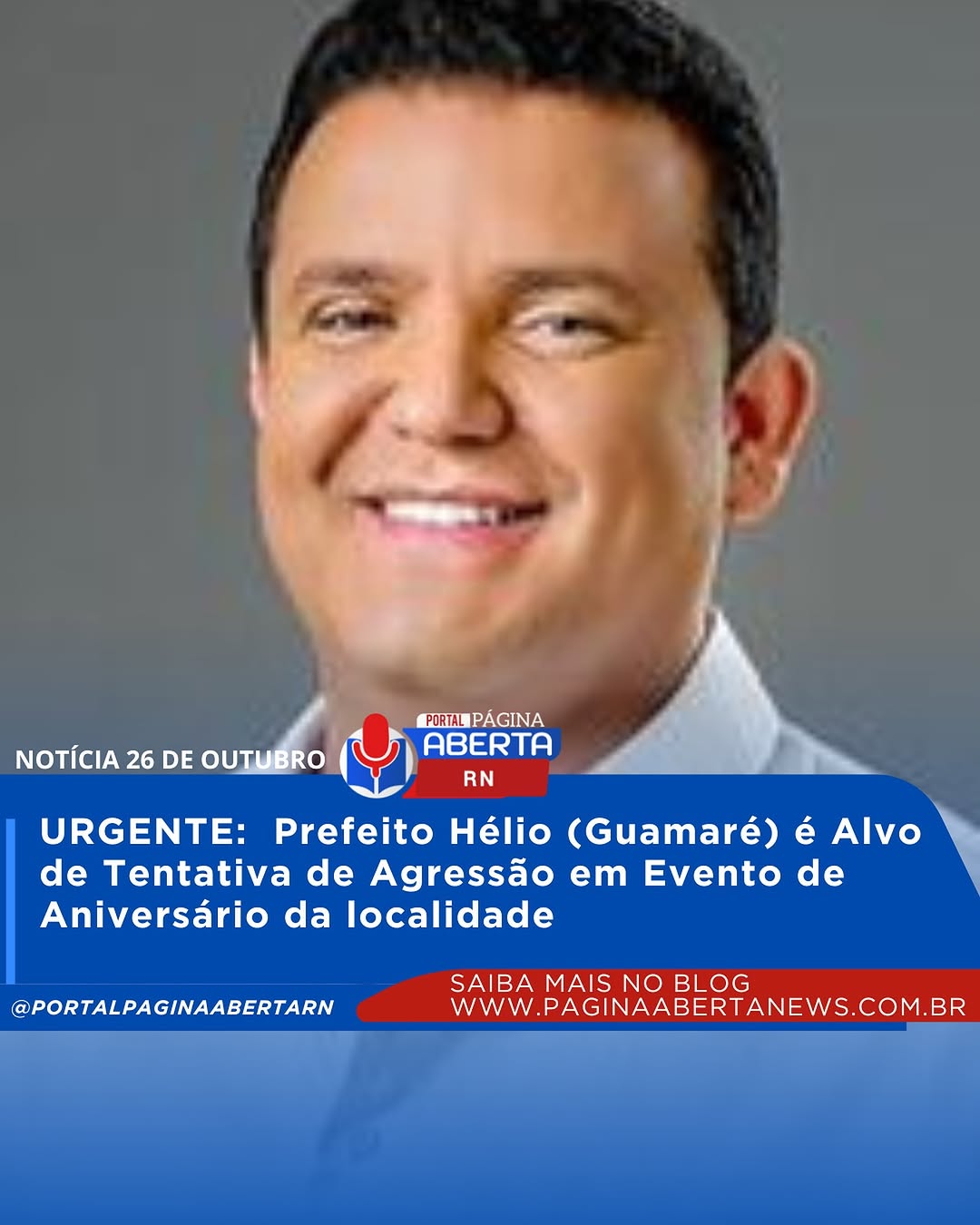 Urgente: prefeito Hélio E alvo de tentativa  de agressão Em baixa do meio
