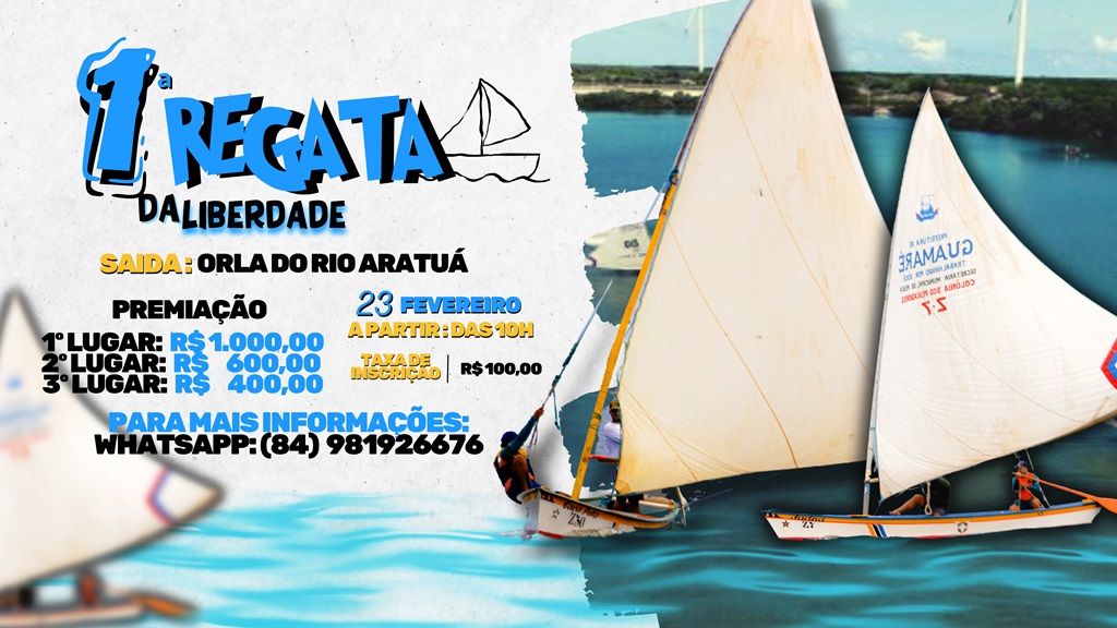 PREPARE-SE PARA 1ª REGATA DE CANOAS DA LIBERDADE EM GUAMARÉ